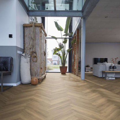 Floorlife YUP Herringbone dryback natural
