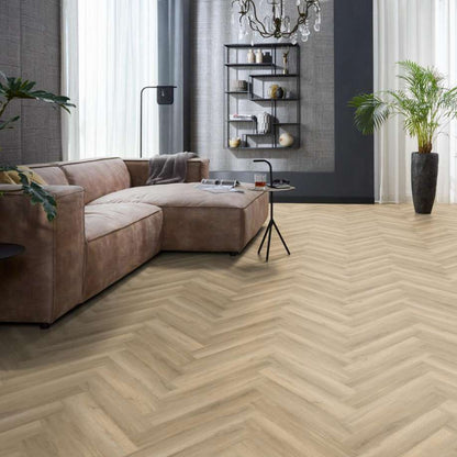 Floorlife YUP Herringbone dryback beige