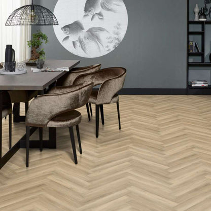 Floorlife YUP Herringbone dryback beige