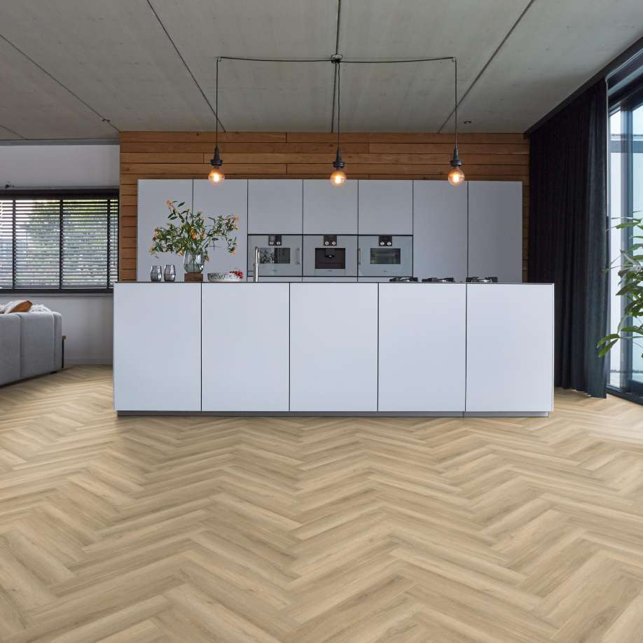 Floorlife YUP Herringbone dryback beige