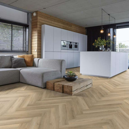 Floorlife YUP Herringbone dryback beige
