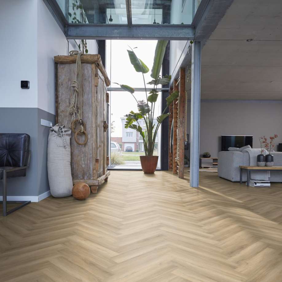 Floorlife YUP Herringbone dryback beige