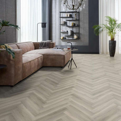 Floorlife YUP Herringbone dryback grey