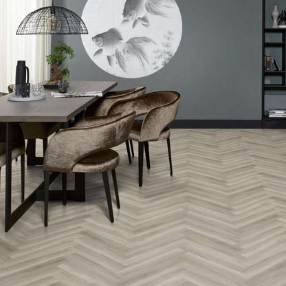 Floorlife YUP Herringbone dryback grey