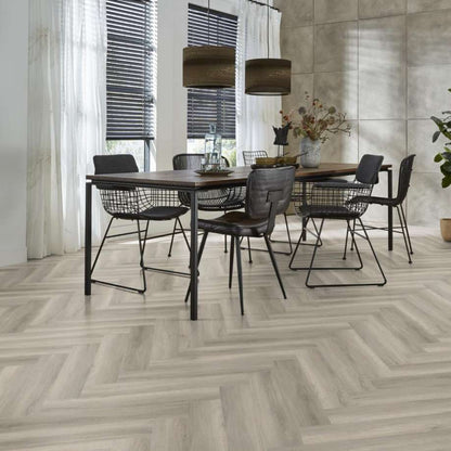 Floorlife YUP Herringbone dryback grey