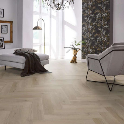 Floorlife YUP Leyton herringbone click SRC light oak