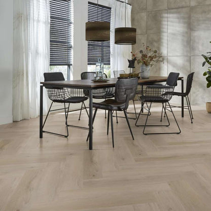 Floorlife YUP Leyton herringbone click SRC light oak