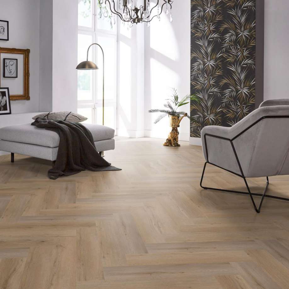Floorlife YUP Leyton herringbone click SRC smoky