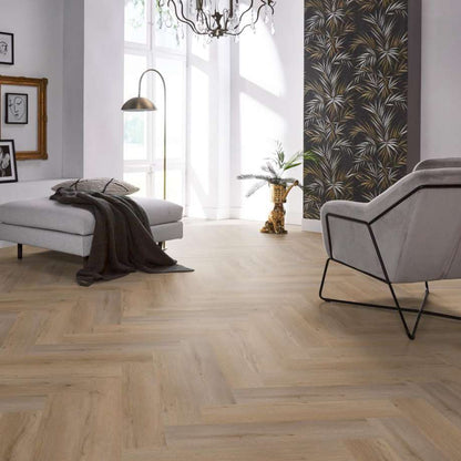 Floorlife YUP Leyton herringbone click SRC smoky