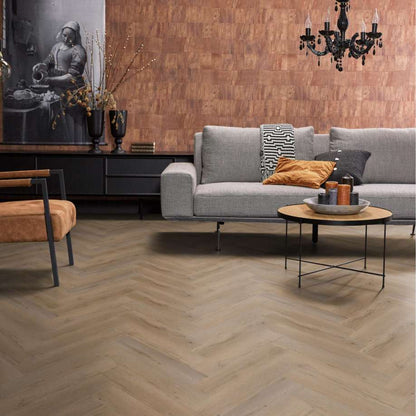 Floorlife YUP Leyton herringbone click SRC smoky