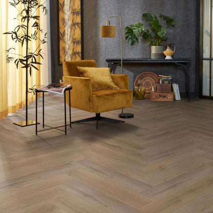 Floorlife YUP Leyton herringbone click SRC smoky