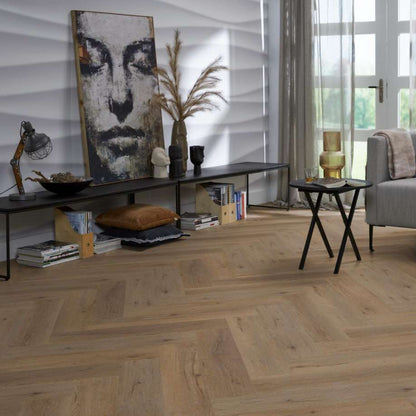 Floorlife YUP Leyton herringbone click SRC natural oak