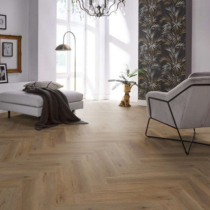 Floorlife YUP Leyton herringbone click SRC natural oak
