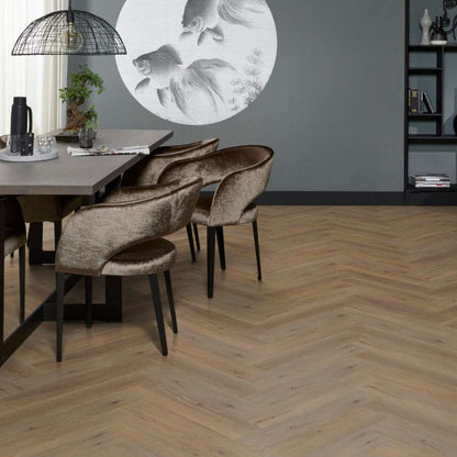 Floorlife YUP Leyton herringbone click SRC natural oak