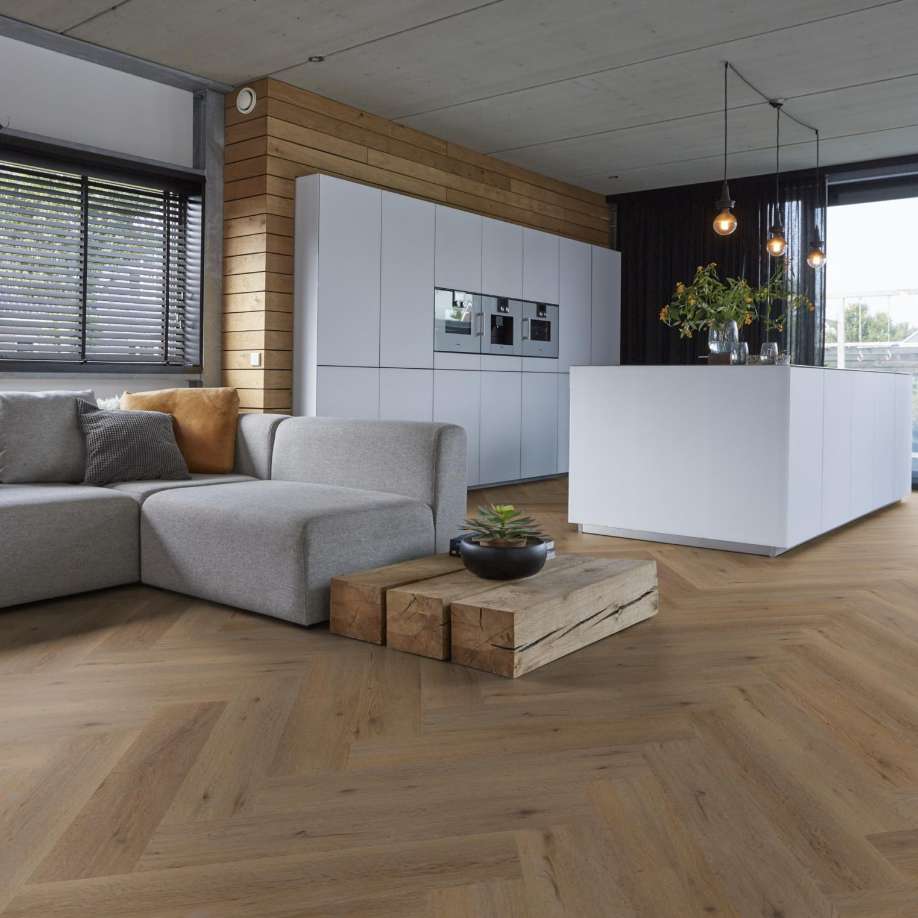 Floorlife YUP Leyton herringbone click SRC natural oak
