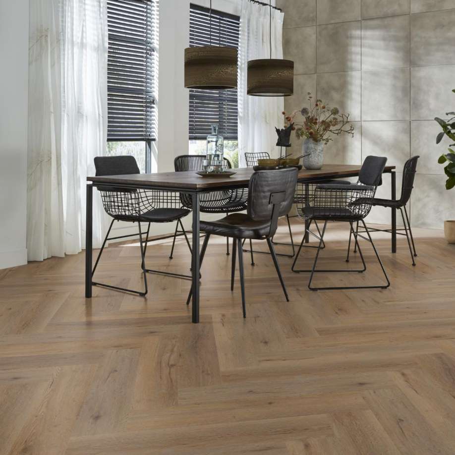 Floorlife YUP Leyton herringbone click SRC natural oak
