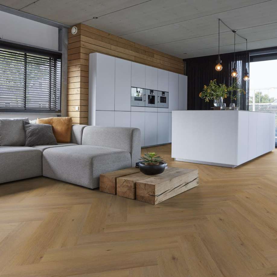 Floorlife YUP Leyton herringbone click SRC dark oak