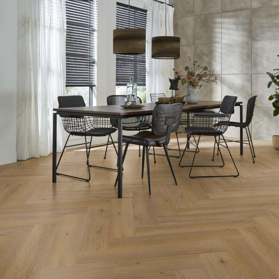Floorlife YUP Leyton herringbone click SRC dark oak