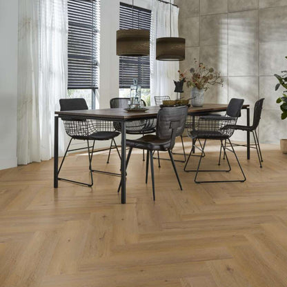 Floorlife YUP Leyton herringbone click SRC dark oak
