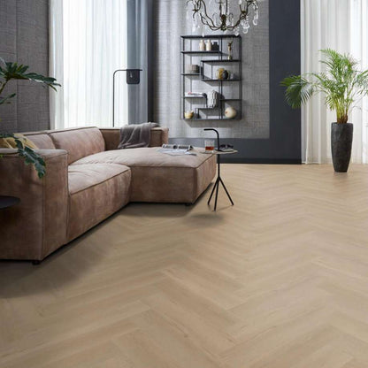 Floorlife YUP Leyton herringbone click SRC beige