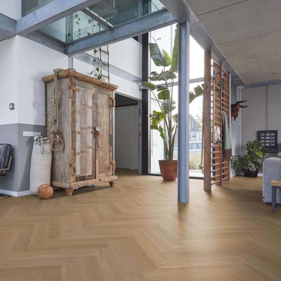 Floorlife YUP Leyton herringbone click SRC warm oak