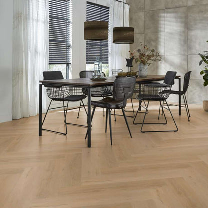 Floorlife YUP Leyton herringbone click SRC warm oak