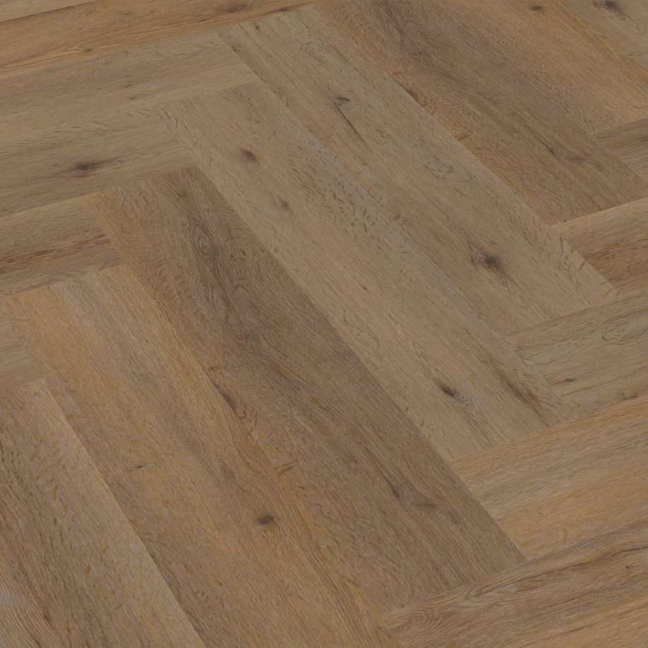 Floorlife YUP Leyton herringbone dryback smoky