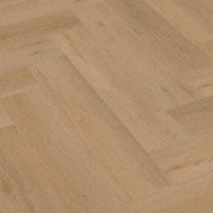 Floorlife YUP Leyton herringbone dryback warm oak