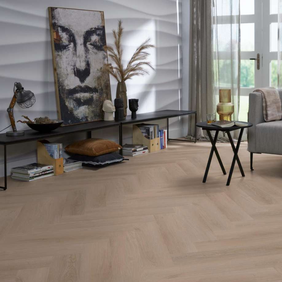 Floorlife YUP Merton herringbone click dark oak