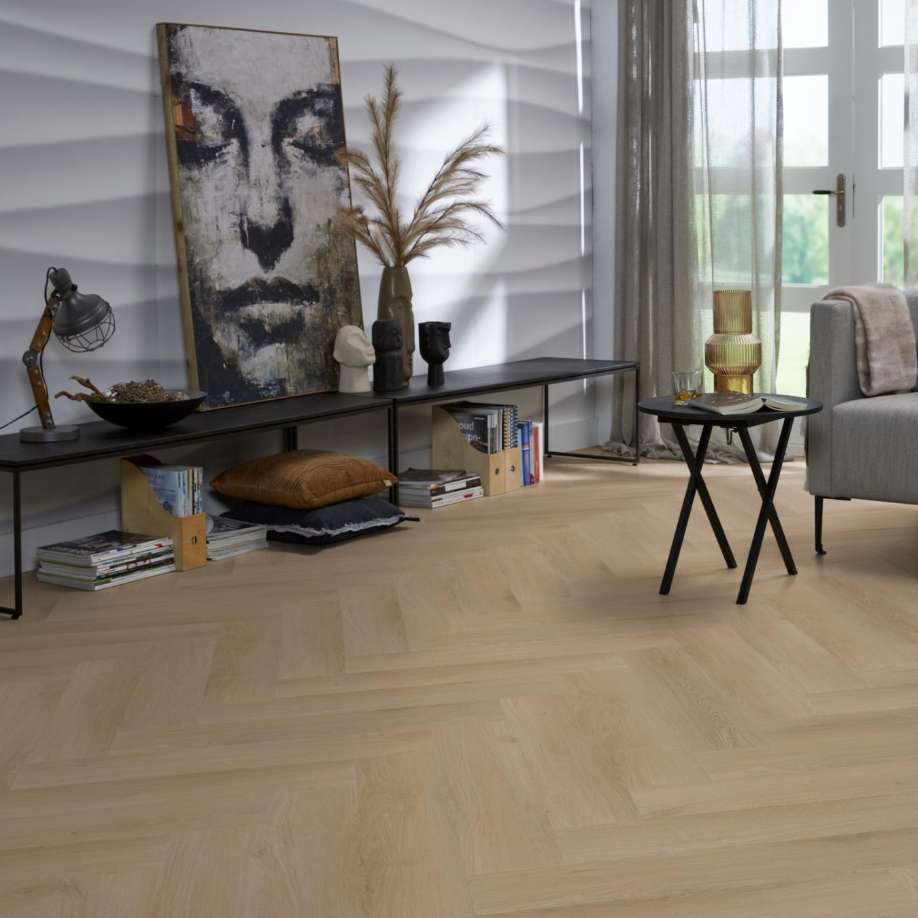 Floorlife YUP Merton herringbone click natural oak