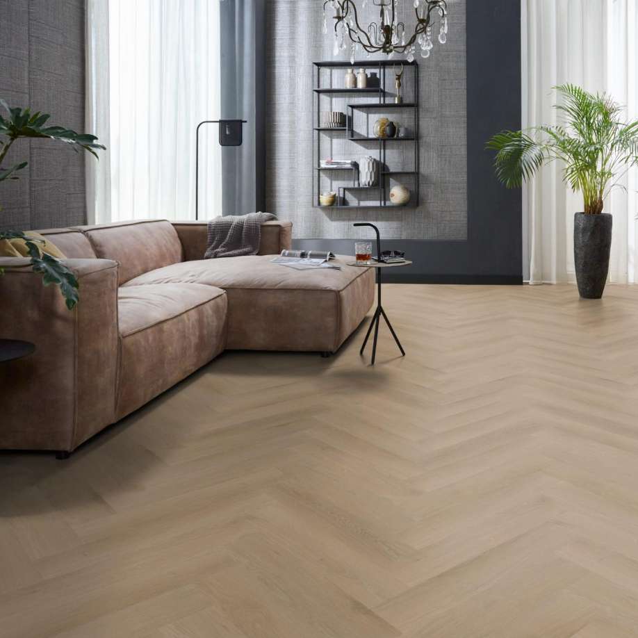 Floorlife YUP Merton herringbone click natural oak
