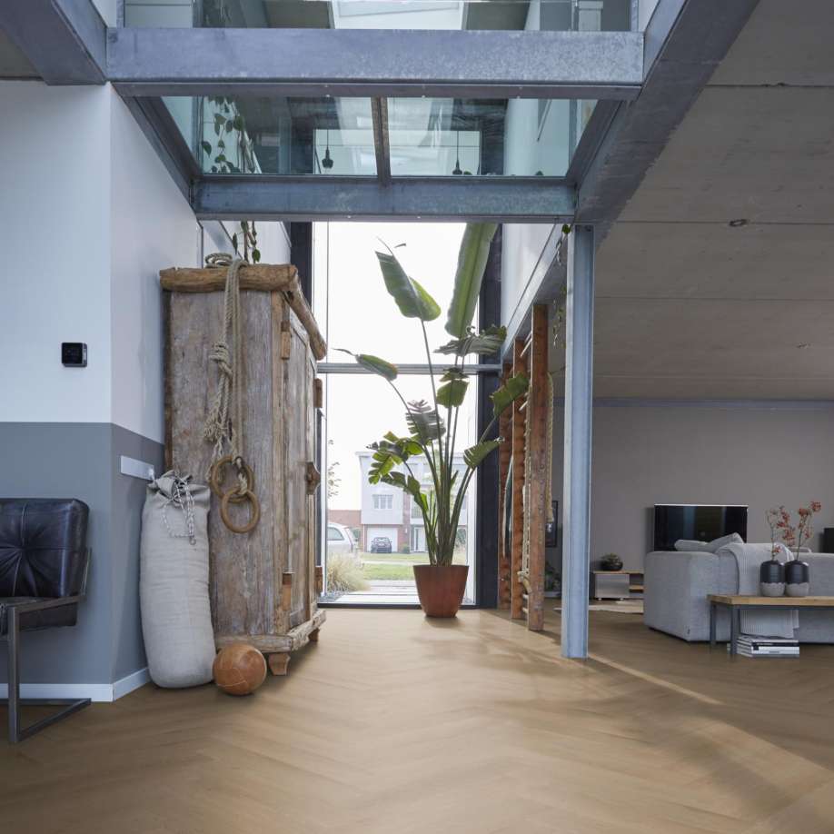 Floorlife YUP Merton herringbone click natural oak