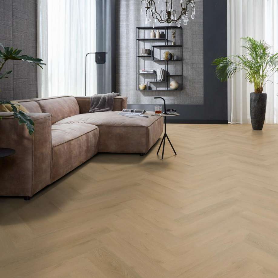 Floorlife YUP Merton herringbone click light oak