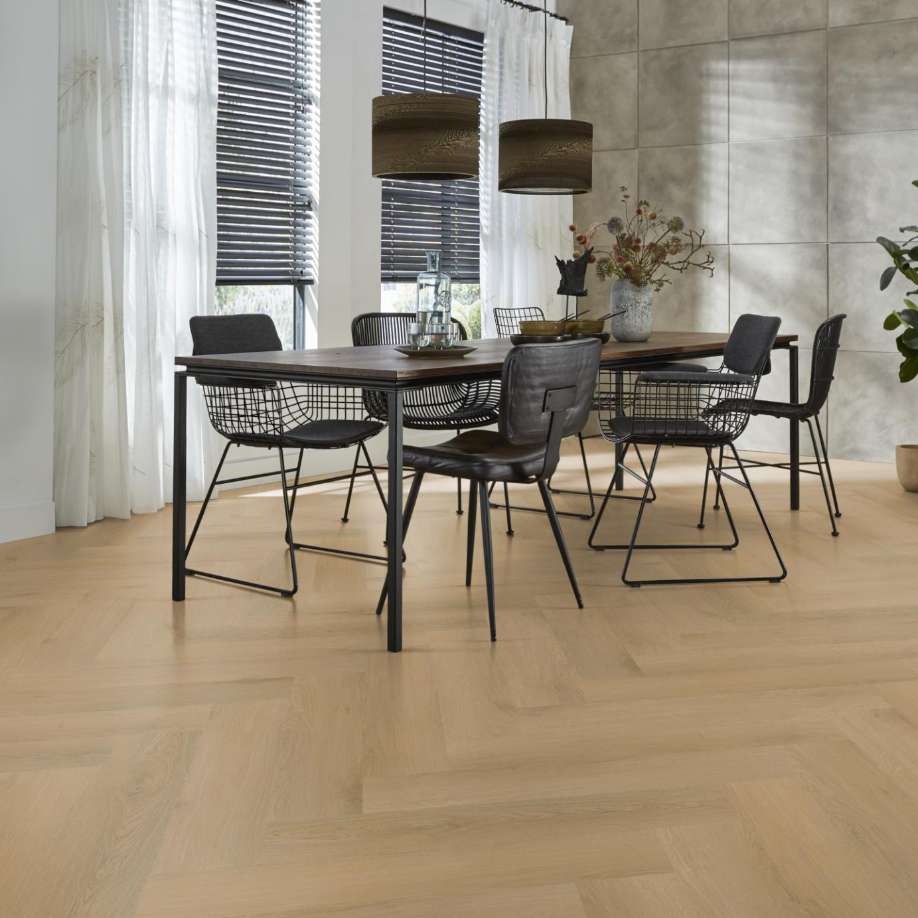 Floorlife YUP Merton herringbone click light oak