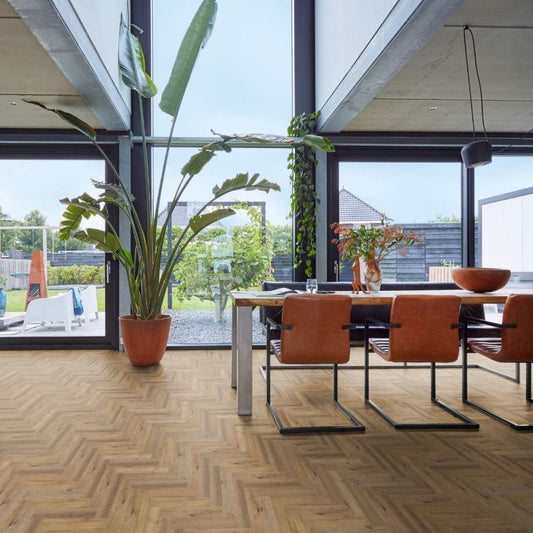 Floorlife YUP herringbone click SRC dark oak