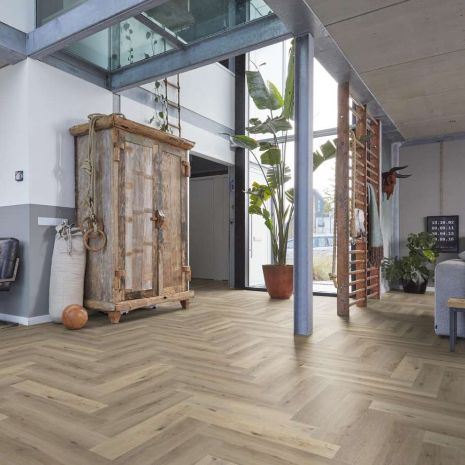 Floorlife YUP herringbone click SRC light oak