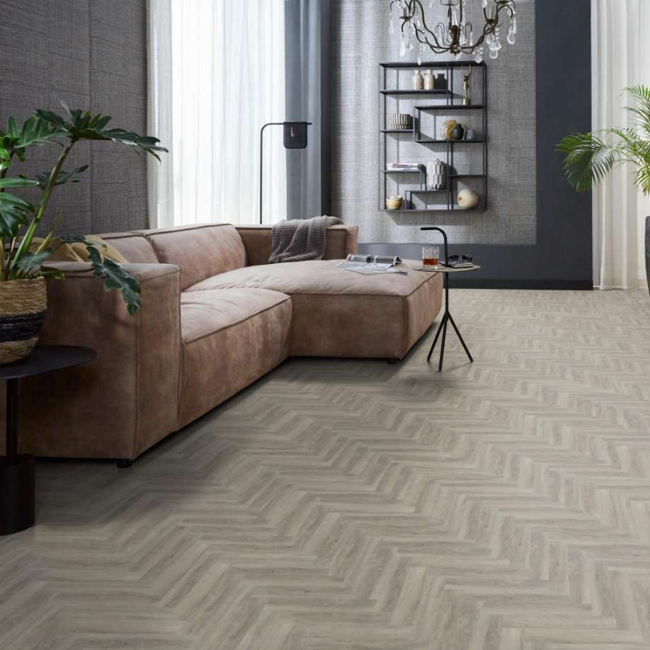 Floorlife YUP herringbone click SRC light grey