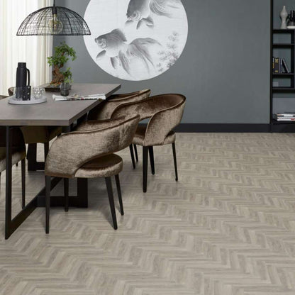 Floorlife YUP herringbone click SRC light grey