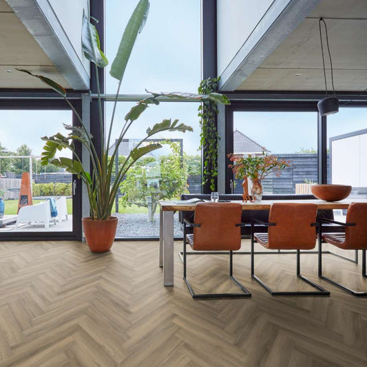 Floorlife YUP herringbone click SRC light brown