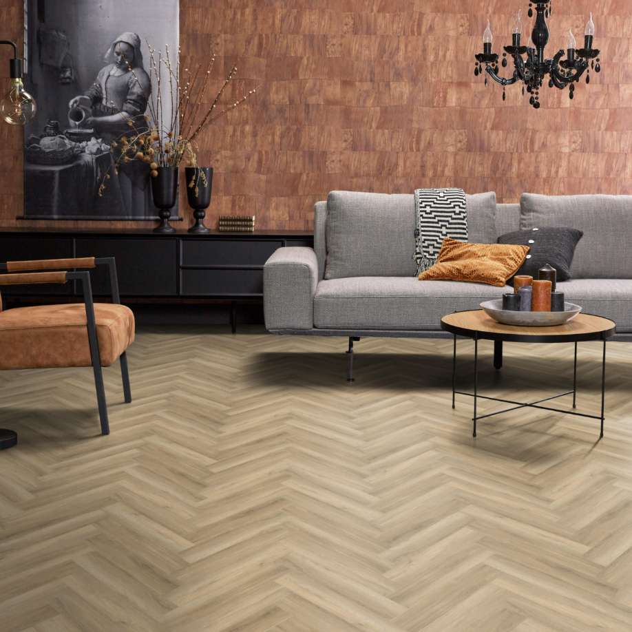 Floorlife YUP herringbone click SRC beige