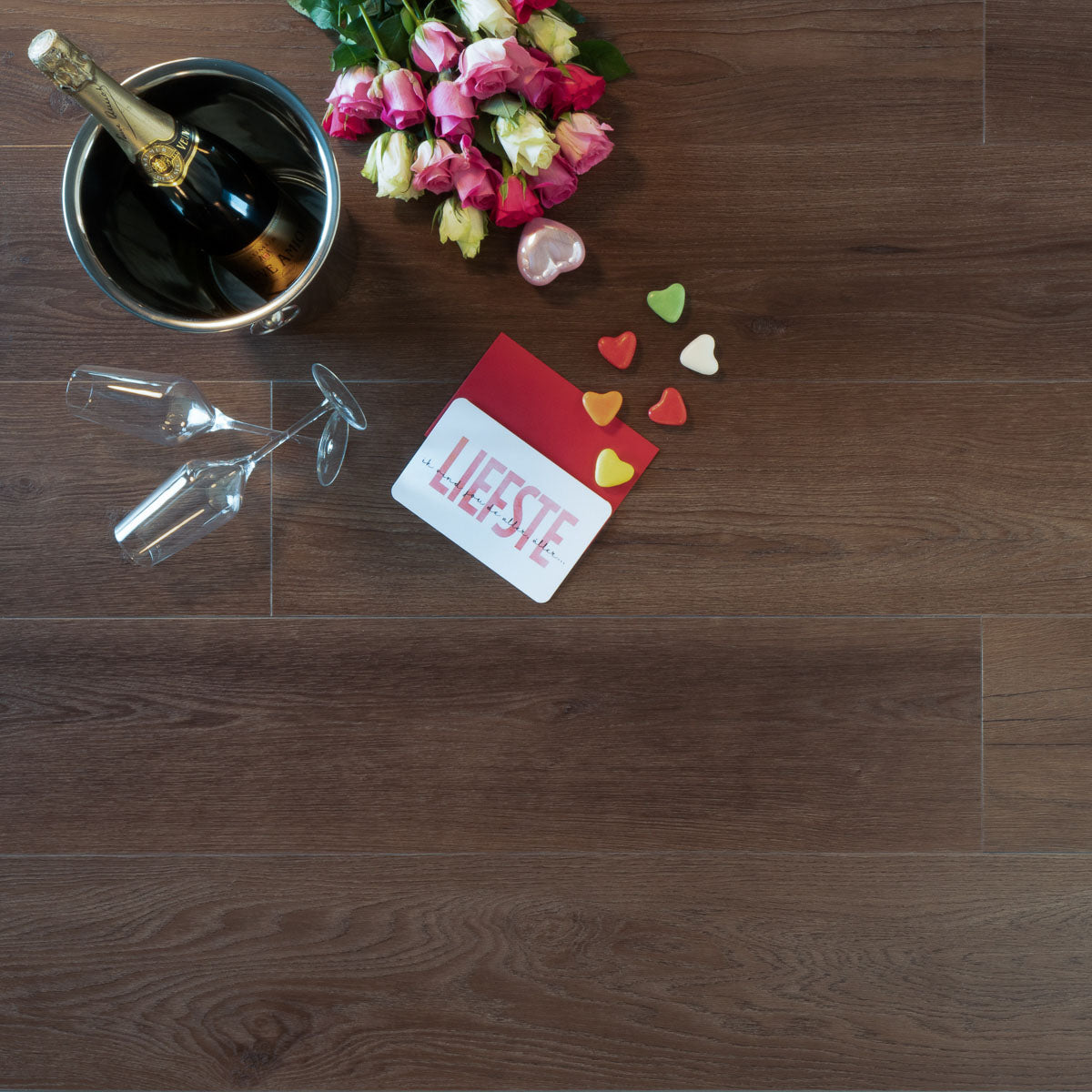 DD PVC dryback Riante plank bastogne koek